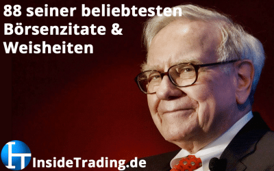 88 der beliebtesten Börsenzitate und Weisheiten von Warren Buffett